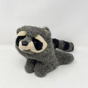 Folkmanis Hand Puppet Plush Racoon Gray Black‎ 8" Preschool Pretend Play